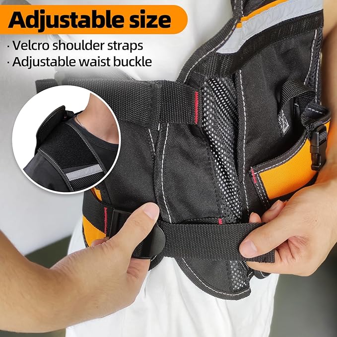 Tool Vest, Tool Vest Electrician, Tool Vest for Carpenters, Tool Vest for Men, Tool Vest for Handyman, Work Tool Vest