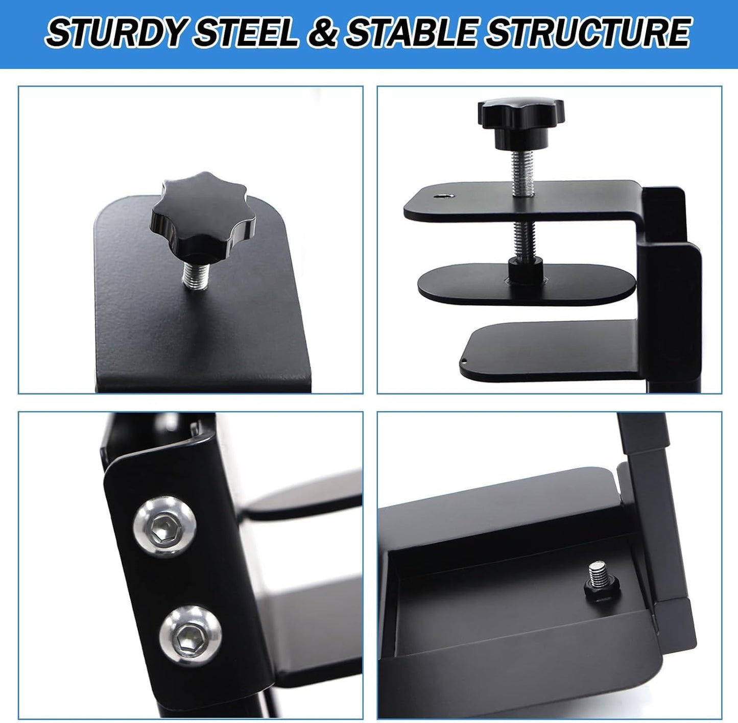 Adjustable Heavy Duty Under Desk Computer Clamp Mount