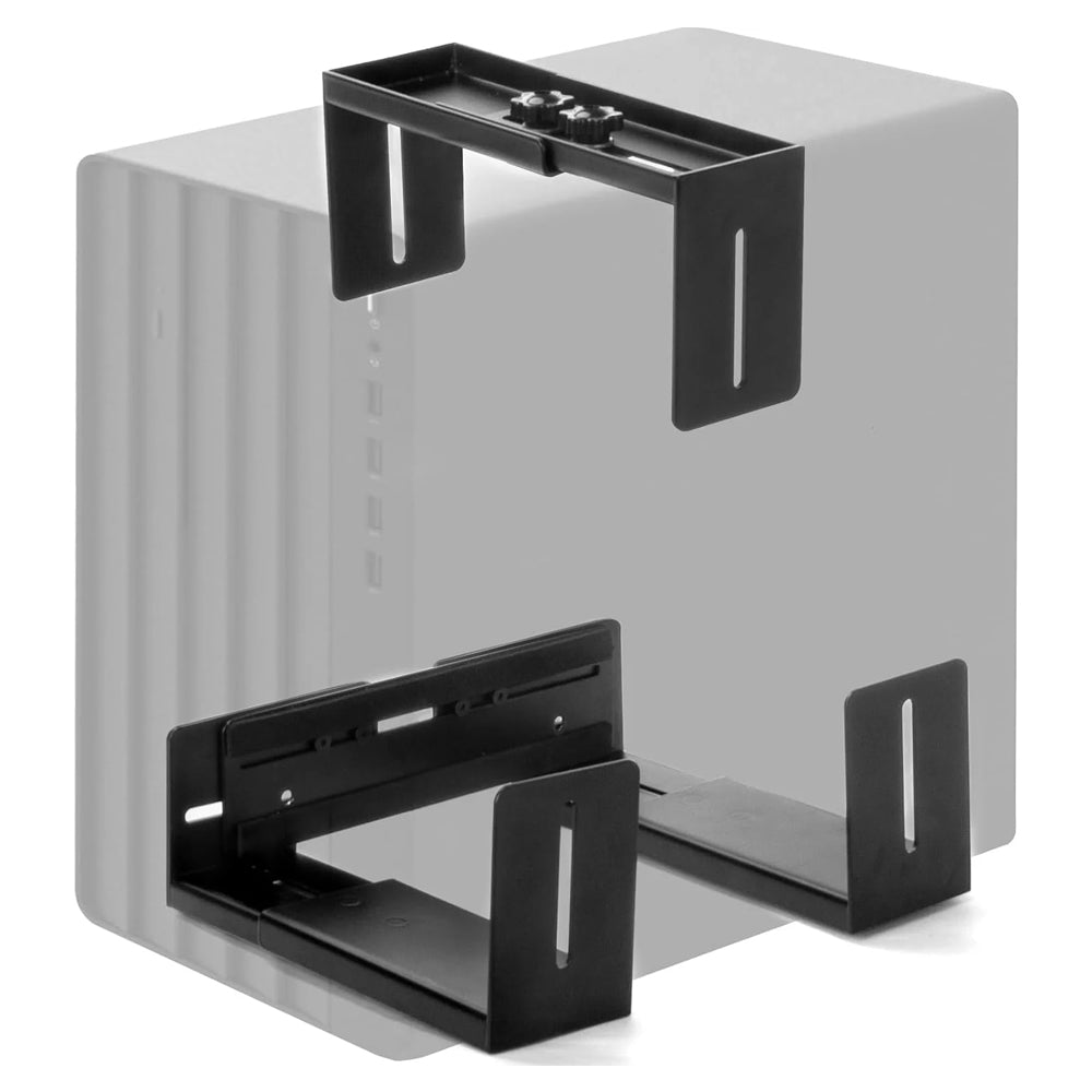 PC Wall Mount Adjustable Bracket Open Frame, Width Adjustable from 5.2" to 8.5", Thickened Steel Computer Tower Wall Mount for Full Tower Computer, PC Holder for Home Office Computer Case CPU Holder