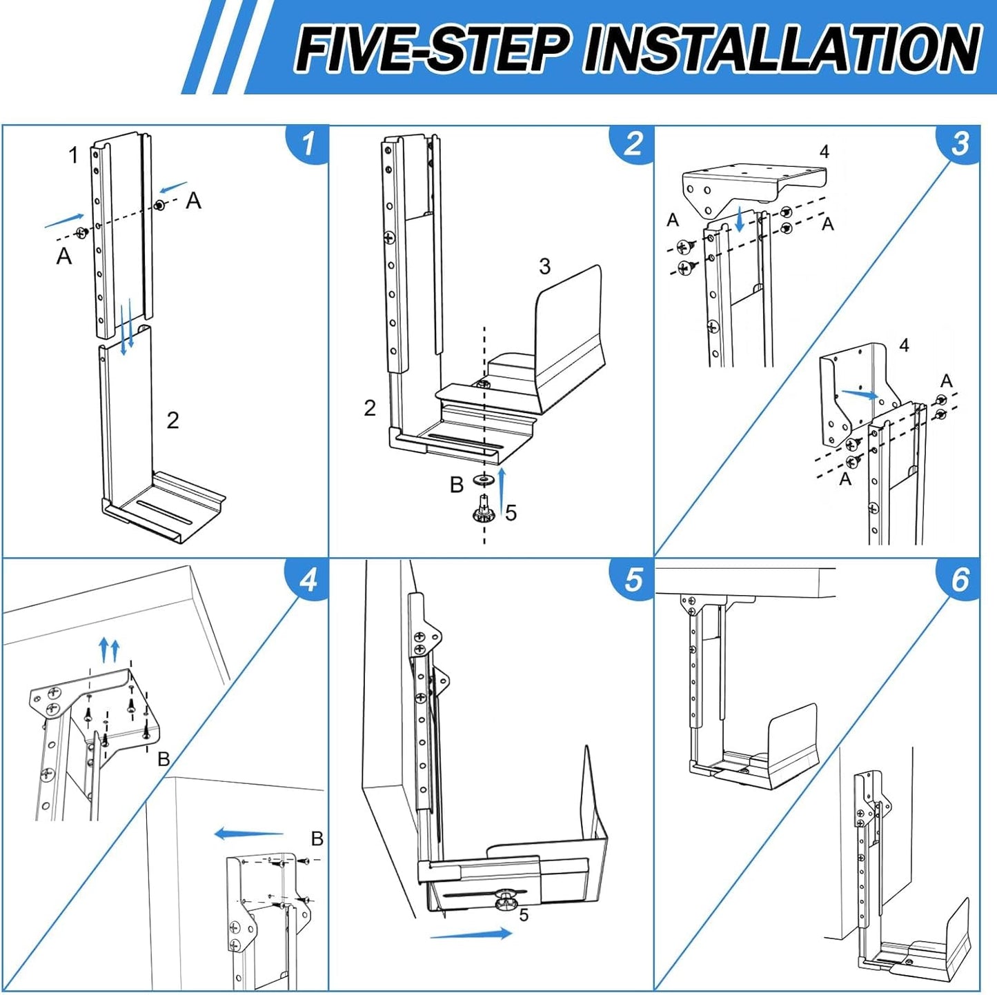 Upgraded Wall Mount Heavy Duty Computer PC Case