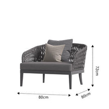 Load image into Gallery viewer, Outdoor Sofa Courtyard Terrace Balcony Three People Leisure Living Room Combination Rattan Art Outdoor Rattan Chair Rattan Sofa
