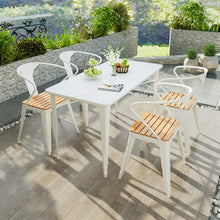 Load image into Gallery viewer, Nordic Rock Board Outdoor Table And Chair Combination Open-air Courtyard Negotiation Table And Chair One Table And Four Chairs Outside The Coffee Shop
