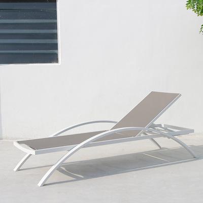 Direct Supply Outdoor Beach Chair Seaside Swimming Pool Hotel Teslin Bed Beach Leisure Lounge Chair With Armrest