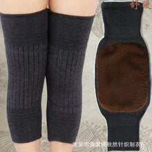 Load image into Gallery viewer, Warm knee protection thickened elderly double-layer thickened knitting knee protection plush

