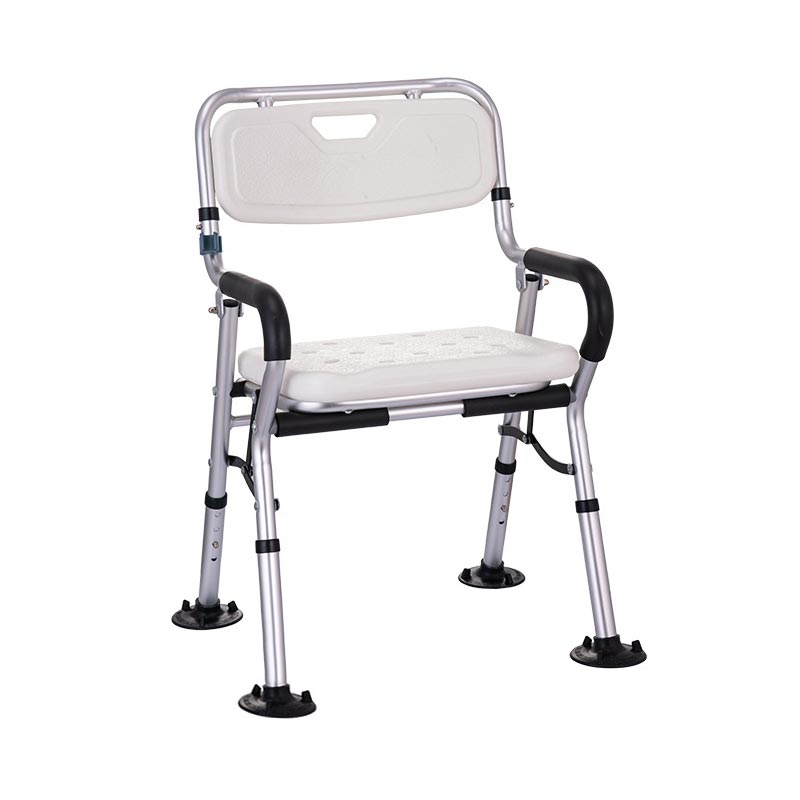 Folding aluminum alloy large arm bath chair The elderly and children can adjust the height of the bath chair for pregnant women