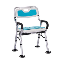 Load image into Gallery viewer, Folding aluminum alloy large arm bath chair The elderly and children can adjust the height of the bath chair for pregnant women
