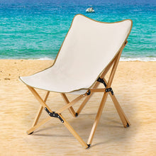 Load image into Gallery viewer, Portable Outdoor Adjustable Wooden Fishing Chair
