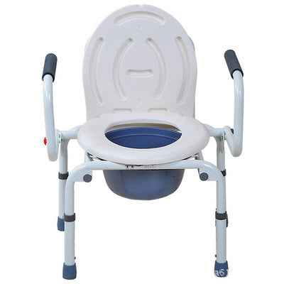 Thickened old people with disabilities sit large stool, old people's toilet chair, pregnant women's mobile toilet, bathroom stool