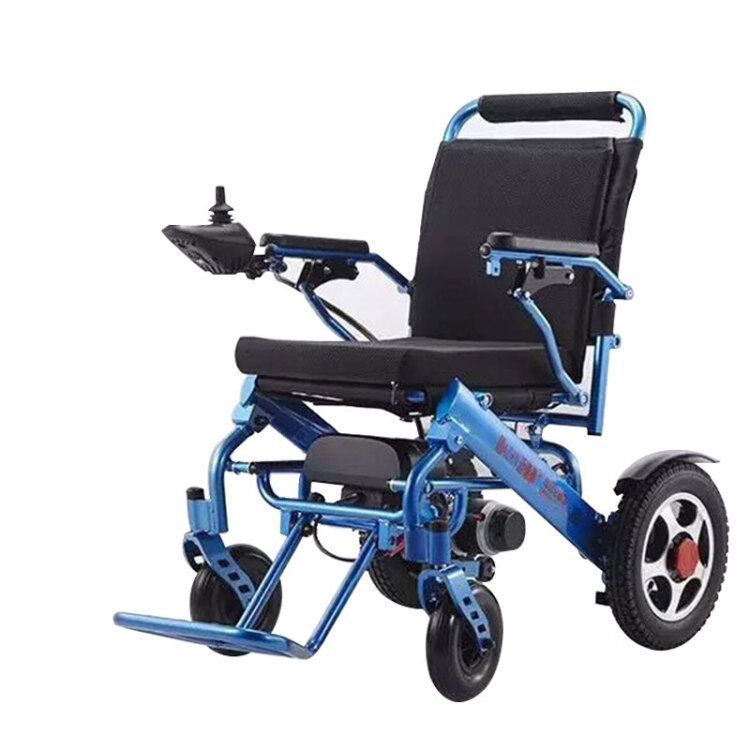 Foldable Electric Wheelchair- Light weight aluminum with lithium battery
