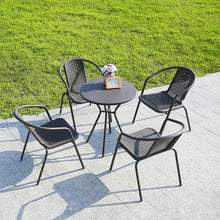 Load image into Gallery viewer, Balcony Outdoor Tables And Chairs Rattan Tables And Chairs Coffee Shop Milk Tea Shop Combined Tables And Chairs Three Piece Set
