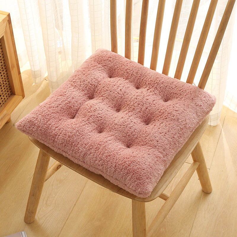 Plush Cushion Household Dining Chair Cushion Thickening Warm Office Student Chair Cushion