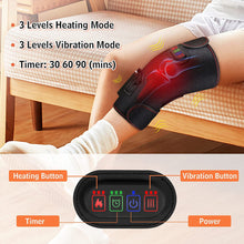 Load image into Gallery viewer, Electric heating knee protector, charging hot compress, vibrating massage, physical therapy, warmth preservation, knee protector, multi-functional knee massager, hot compress instrument
