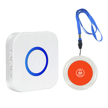 Load image into Gallery viewer, Cord type button elderly pager wireless remote help device patient care bell emergency call bell
