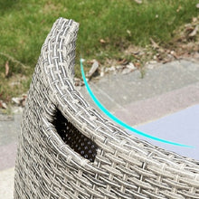 Load image into Gallery viewer, Outdoor Leisure Rattan Woven Balcony Tables And Chairs Third Generation Cornucopia Storage Tables And Chairs Garden Patio Rattan Woven Chairs

