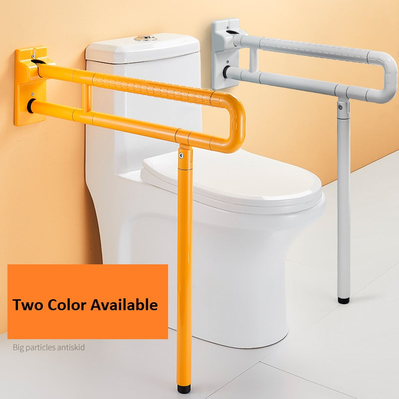 Toilet handrail, elderly, disabled, assisted toilet, bathroom, safety, barrier free toilet, toilet rail