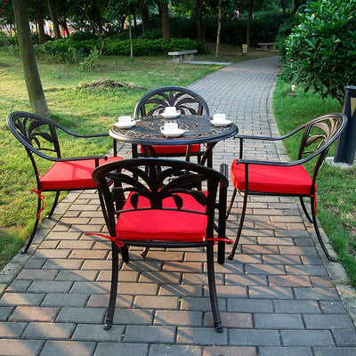 Outdoor Tables And Chairs Courtyard Cast Aluminum Outdoor Garden Outdoor European Leisure Iron Furniture Balcony Table And Chair Combination