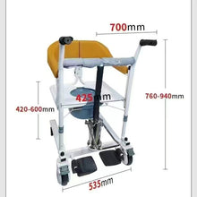 Load image into Gallery viewer, Multifunctional transfer machine Home disability transfer machine Nursing care for bedridden paralyzed elderly Lifting transfer car can take a bath
