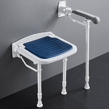 Load image into Gallery viewer, Bathroom seat folding stool, elderly toilet, toilet handrail, folding safety, anti-skid railing, bath stool
