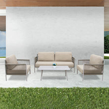 Load image into Gallery viewer, Outdoor Nordic Tables And Chairs Tied Rope Sofa Leisure Teslin Balcony Rattan Chair Sofa Terrace Courtyard Sofa Combination
