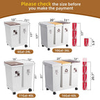 11Gallon - 20L x 2 Compartment Trash Can with Wheels, Double Garbage Can and Recycling Bin with Lid, Detachable & Press-Open Lid Sorting Trash Can Kitchen