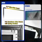 120 Inch Wall Mount Edge Free Fixed Frame Projector Screen