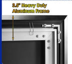 120 Inch Wall Mount Edge Free Fixed Frame Projector Screen