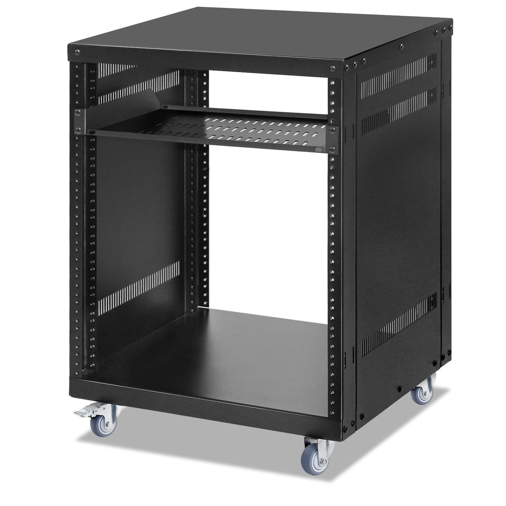 12U Open Frame Rolling Network Cabinet