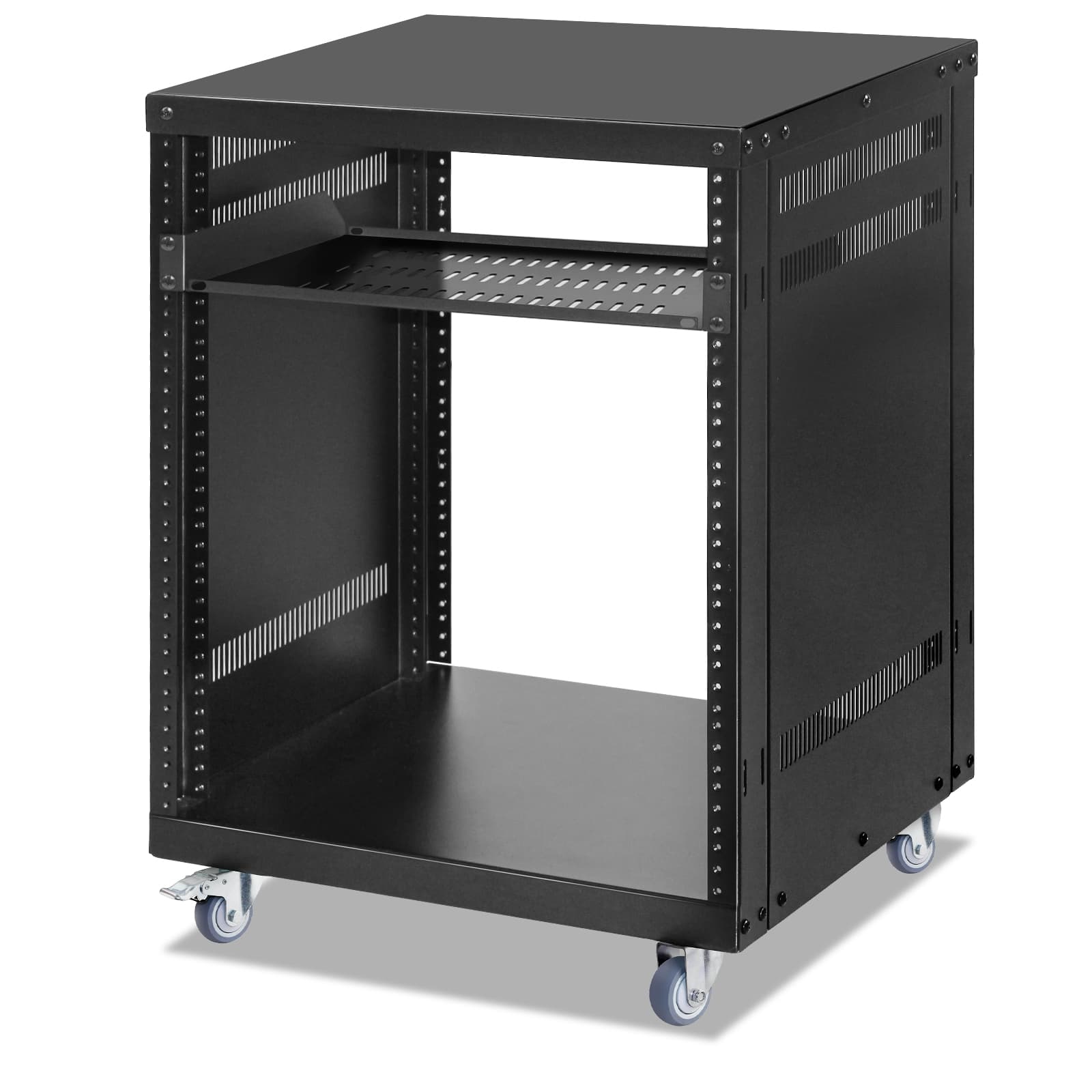 12U Open Frame Rolling Network Cabinet
