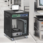 12U Open Frame Rolling Network Cabinet