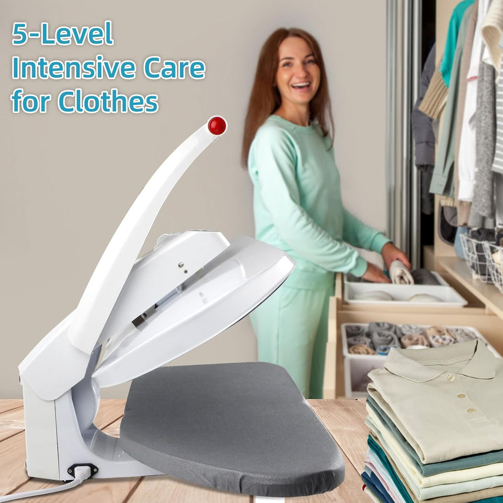 1400W Large Steam Press Machine with LED Screen, 26”x 9” Clothes Press Machine for Home Business Digital Steam Press for Clothes, 5 Temperature Settings