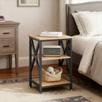 Adjustable X-Frame End Table