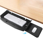 Under Desk Metal Keyboard Tray with Mouse Platform