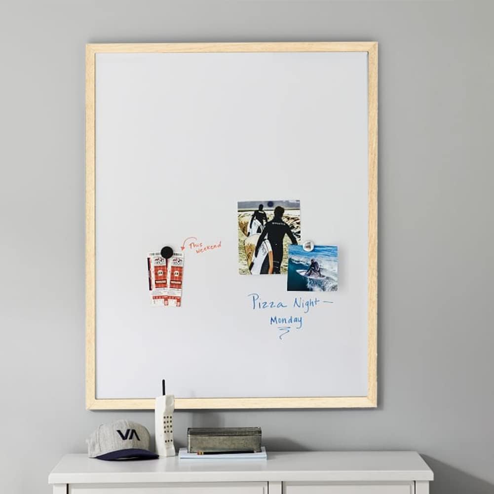 2 Pack 20" x 28" Cork Boards for Walls with Wooden Frame, Whiteboard and Cork Board Combo Double Sides Office Board for Wall Organizer for Home & Office
