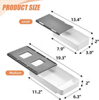 2 Pack Under Desk Drawer Slide Out, Self-Adhesive Drawer Under Desk Storage Drawers Under Shelf Drawer Pull Out, Under Cabinet Drawers Slide Out