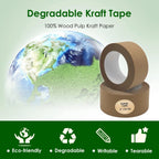 Biodegradable Brown Writable Kraft Paper Tape