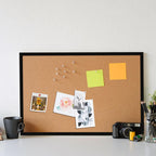20” x 28” Cork Boards for Walls with Black Wooden Frame 1pack, Double Sided Office Board for Wall Organizer, Bulletins Board Decorative Hanging Pin Board for School, Home & Office, Notice Board