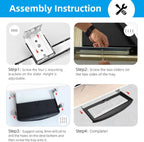 22"Wx11"D Under Desk Keyboard Tray Slide Out, Pull Out Keyboard Tray for Desk, Keyboard Holder Under Desk,Sturdy Keyboard Shelf Under Desk, Black Keyboard Drawer Desk Extender