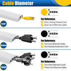 6.5FT White Floor Cable Cover