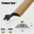 6.5FT Brown Floor Cable Cover