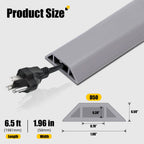 6.5FT Gray Floor Cable Cover