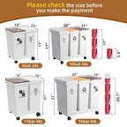 Mobile Detachable & Press-Open Compartment Trash Can