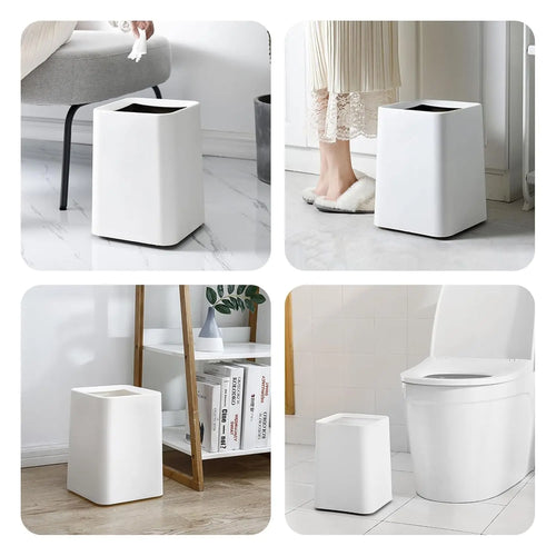 3Gal Modern Open Top Trash Can with Inner Bucket-2 Pcs.
