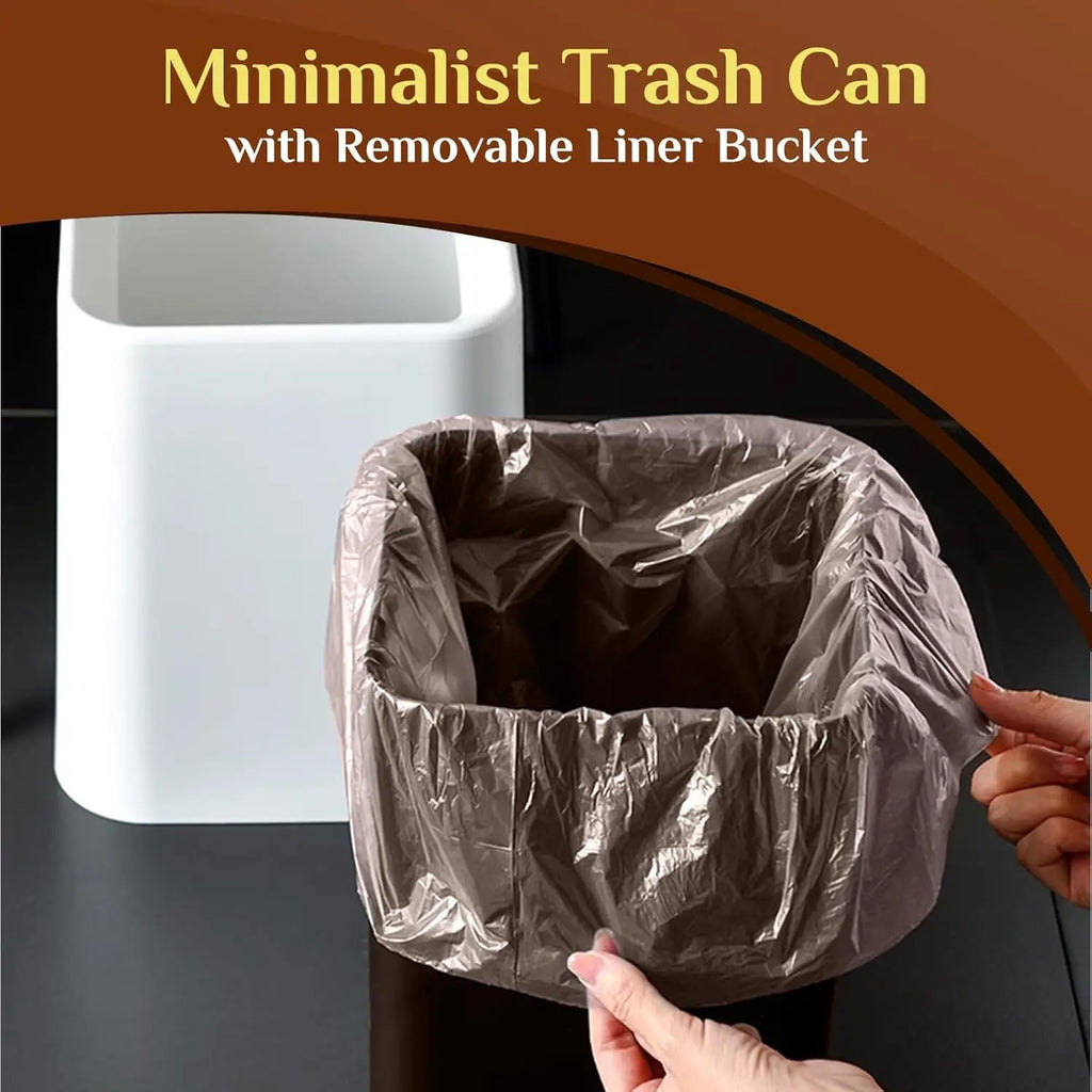 3Gal Modern Open Top Trash Can with Inner Bucket-2 Pcs.