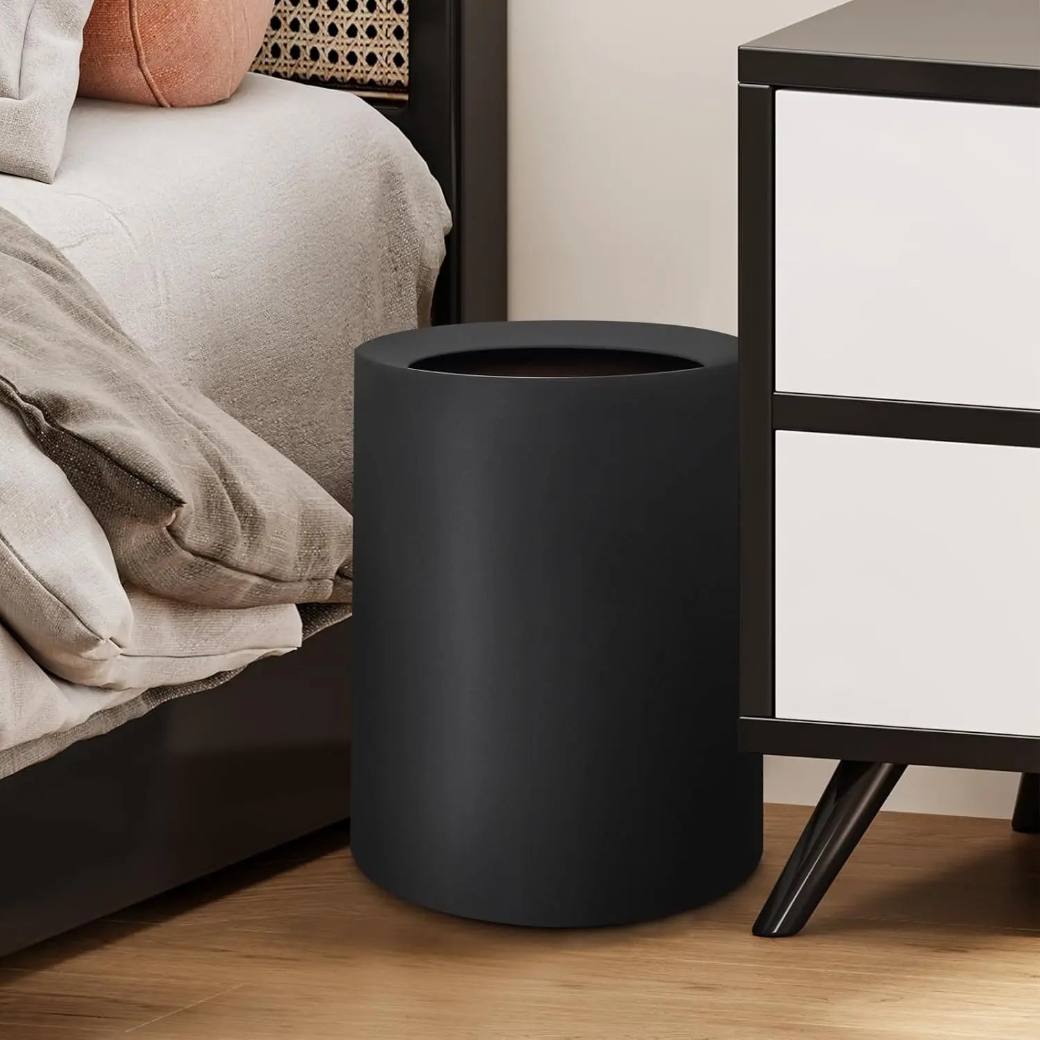 3Gal Modern Open Top Trash Can with Inner Bucket-2 Pcs.