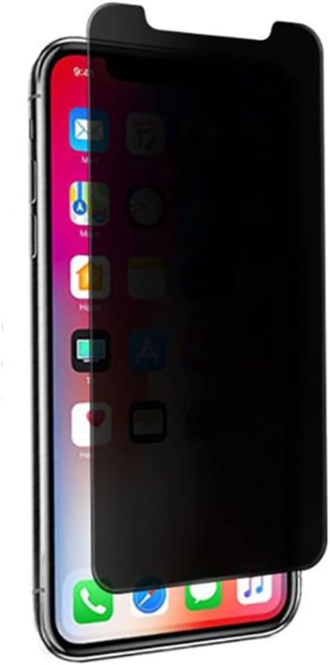 [2 Pack] Private Screen Protector iPhone 13/14, iPhone 13 Screen Protector Privacy Glass, iPhone 14 Screen Protector Privacy, Anti Spy, Tempered Glass, Case Friendly, Easy Installation, Clear Black