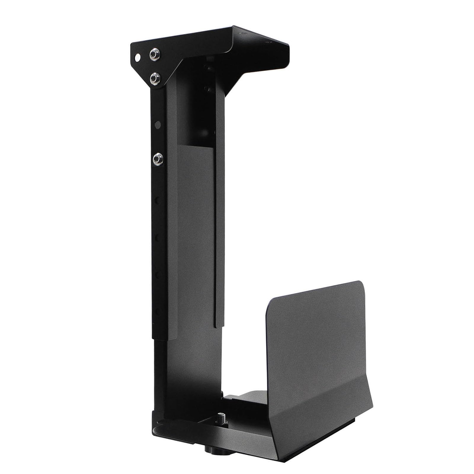 Heavy Duty Computer Wall Mount PC Case - Upgraded, Also Great for PC Mount Under Desk - Height Adjustable from 11" to 21", Width Adjustable from 5.5" to 9.8", Computer Tower Under Desk Home Office