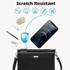 [2 Pack] Private Screen Protector iPhone 13/14, iPhone 13 Screen Protector Privacy Glass, iPhone 14 Screen Protector Privacy, Anti Spy, Tempered Glass, Case Friendly, Easy Installation, Clear Black