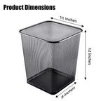 6-Gallon Square Metal Wire Trash Can-10 Pcs.