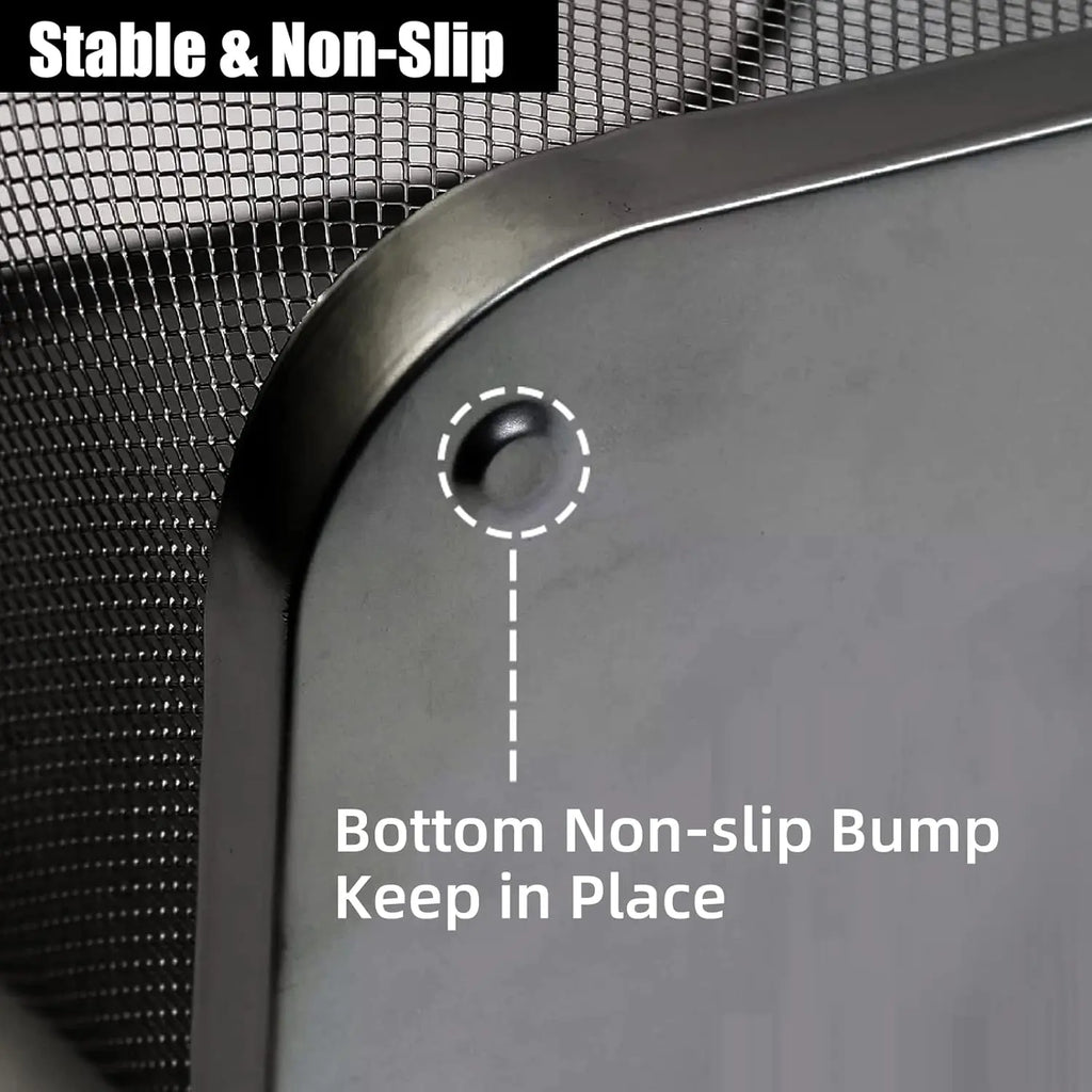 6-Gallon Square Metal Wire Trash Can-10 Pcs.