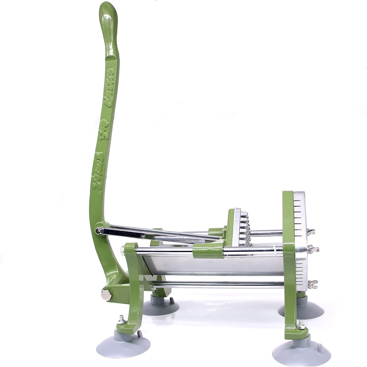 French Fry Cutter Commercial Potato Slicer with Suction Feet Complete Set, Includes 1/4", 3/8",1/2"